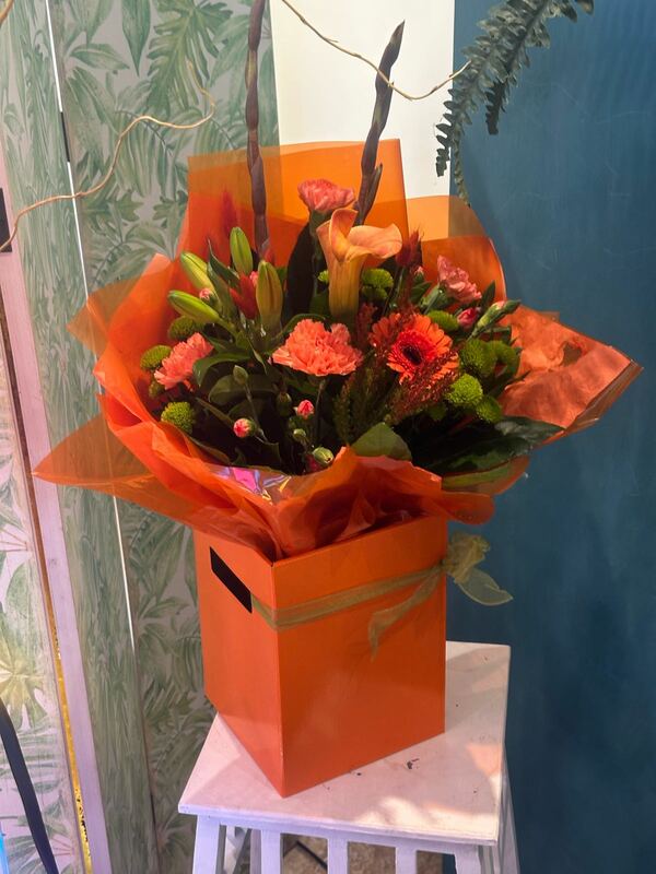 Flowers delivered to customer