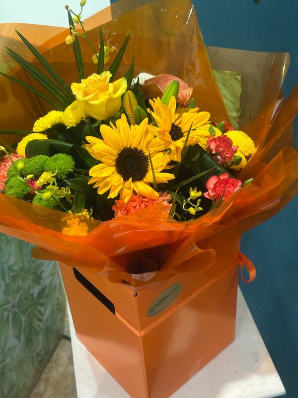 Flowers delivered to customer