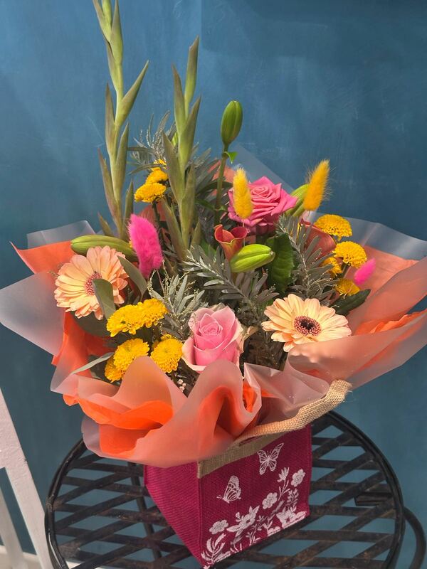 Flowers delivered to customer