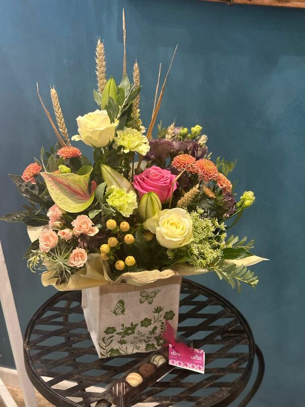 Flowers delivered to customer