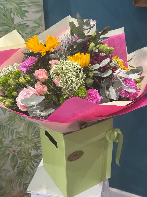 Flowers delivered to customer