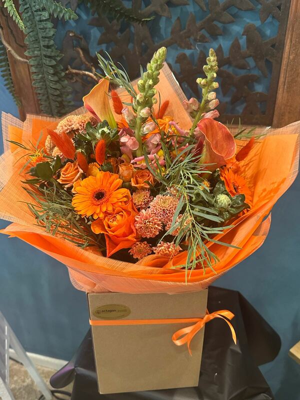 Flowers delivered to customer