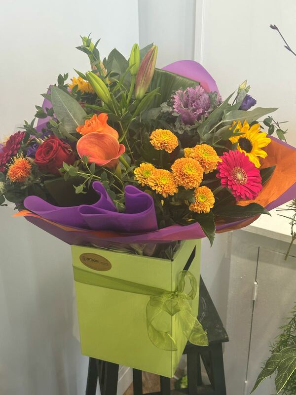 Flowers delivered to customer