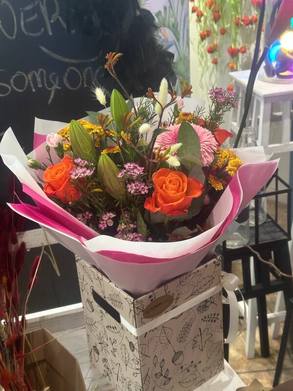 Flowers delivered to customer