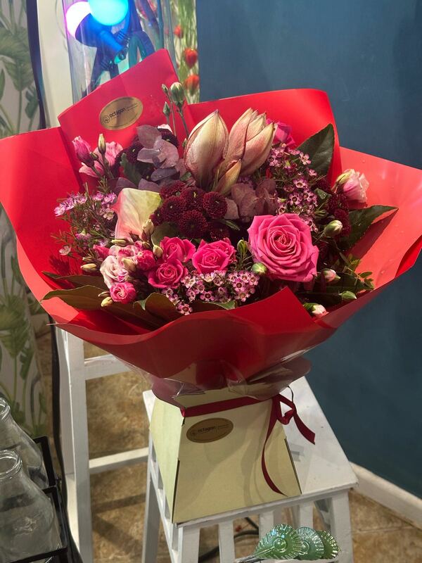 Flowers delivered to customer