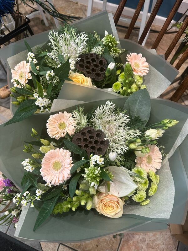 Flowers delivered to customer