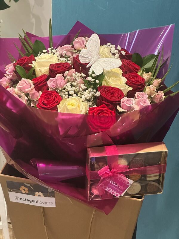 Flowers delivered to customer
