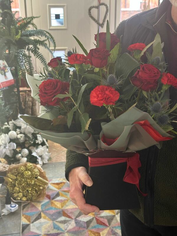 Flowers delivered to customer