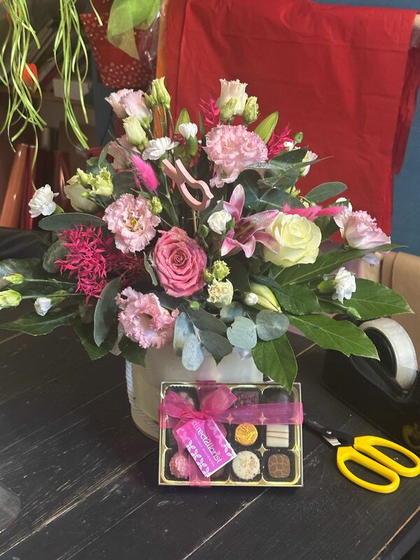 Flowers delivered to customer