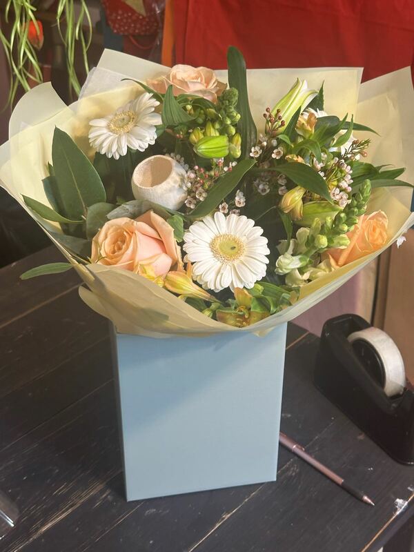 Flowers delivered to customer