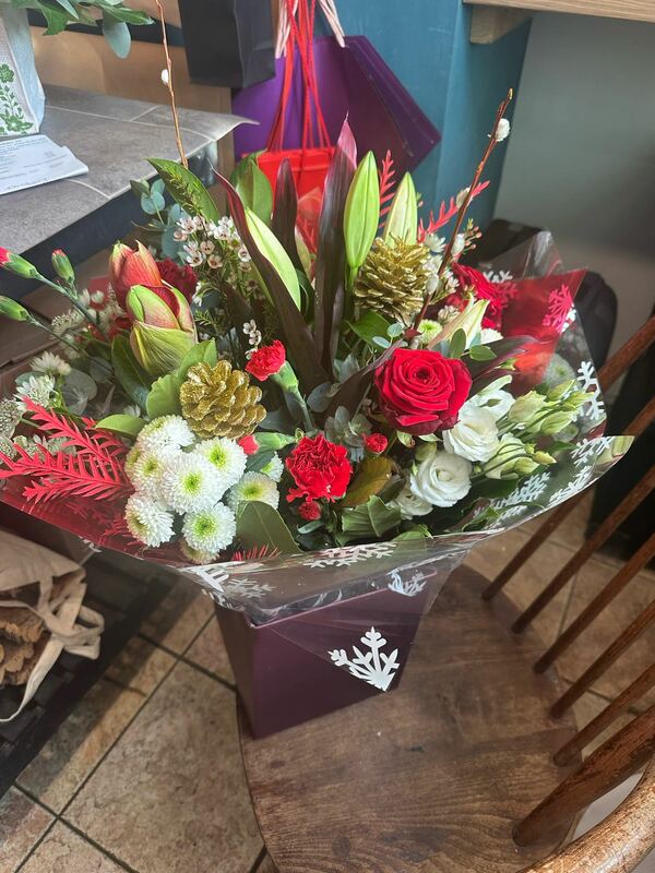 Flowers delivered to customer
