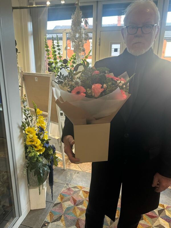 Flowers delivered to customer