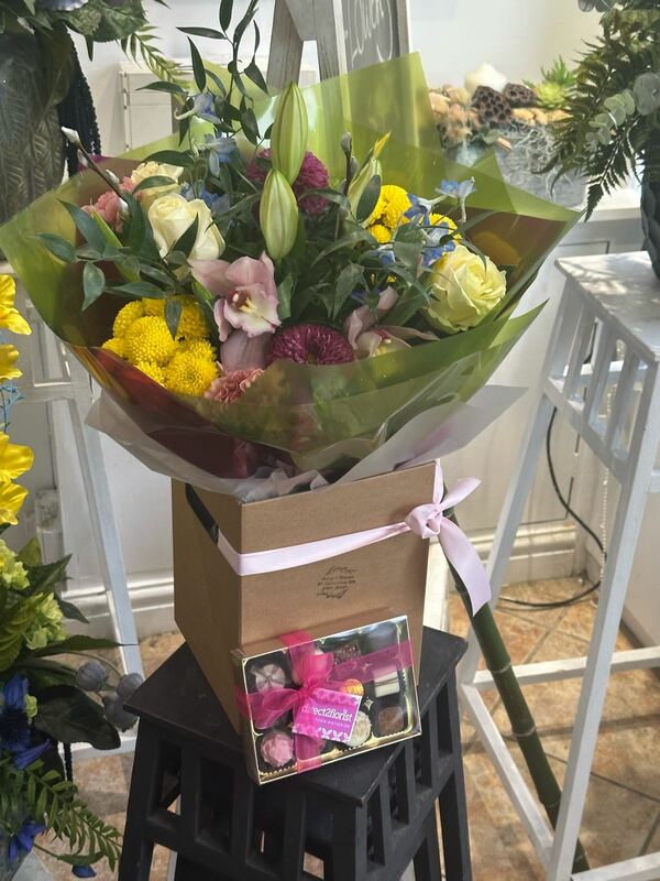 Flowers delivered to customer