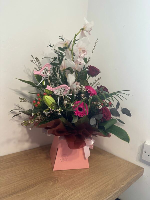 Flowers delivered to customer