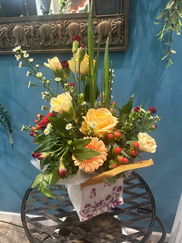 Flowers delivered to customer