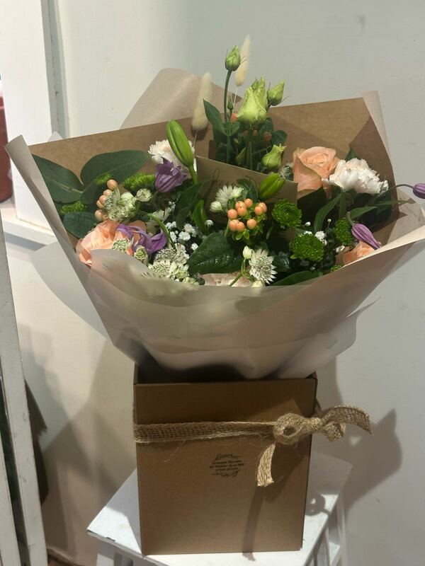Flowers delivered to customer