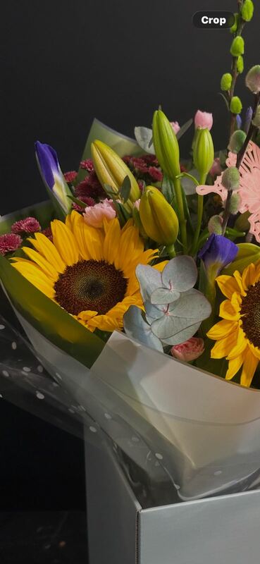 Flowers delivered to customer