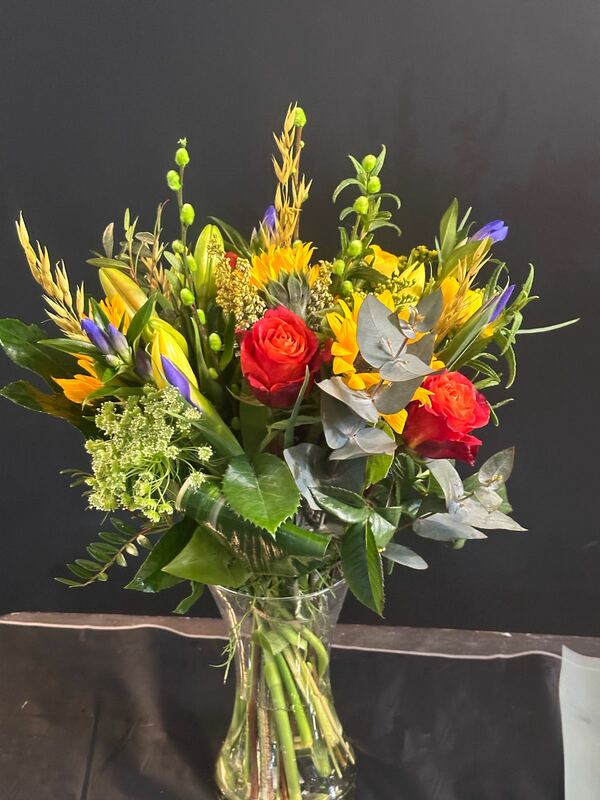 Flowers delivered to customer