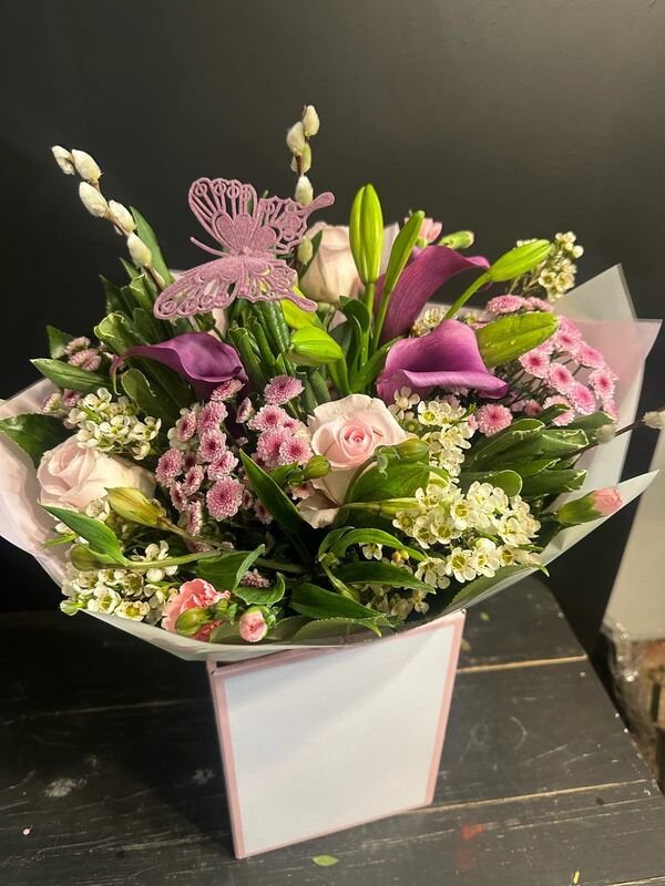Flowers delivered to customer