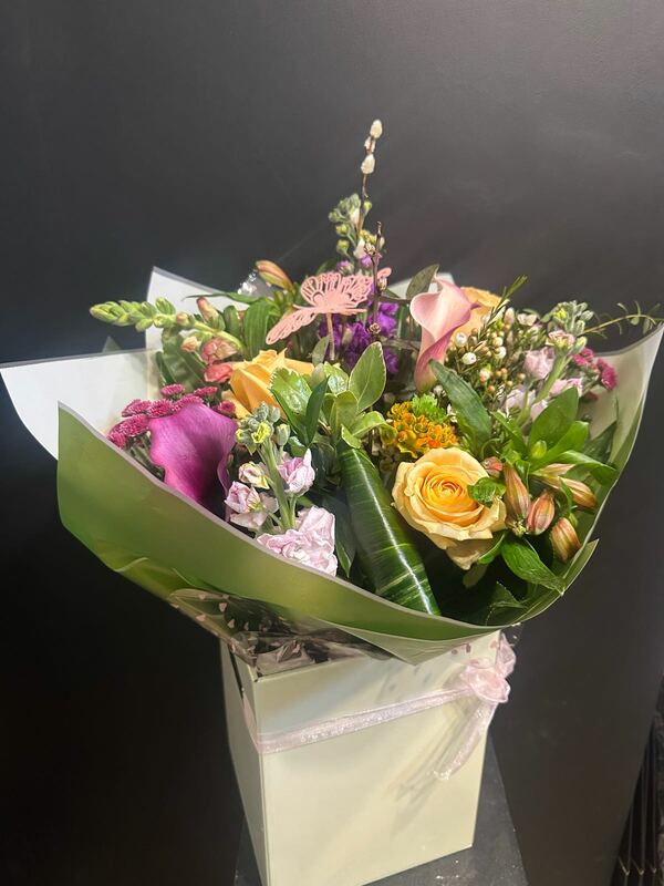 Flowers delivered to customer