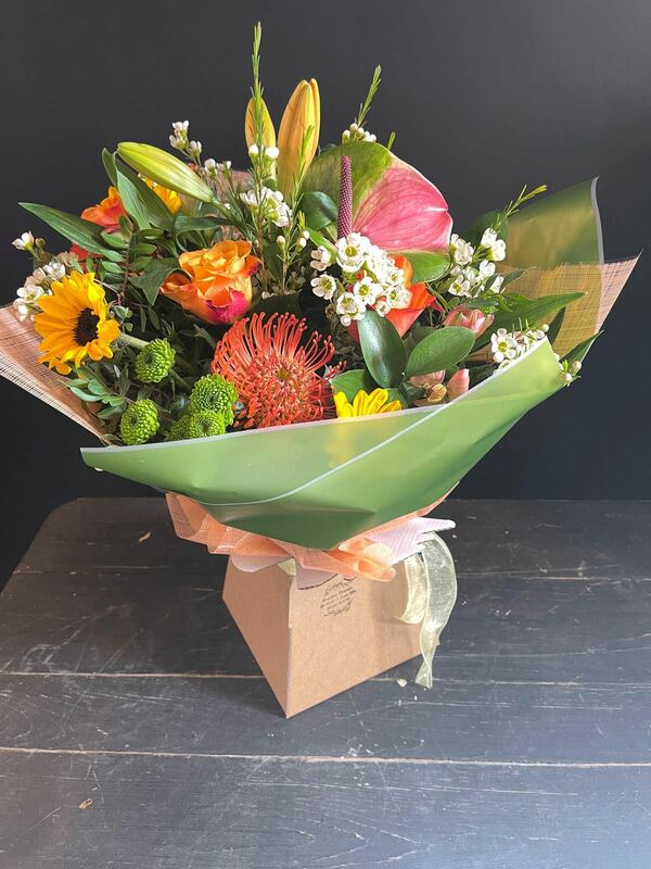 Flowers delivered to customer