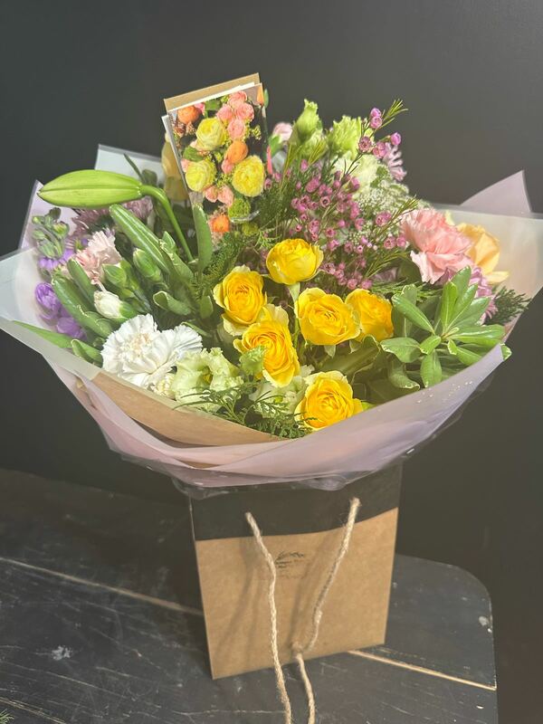 Flowers delivered to customer