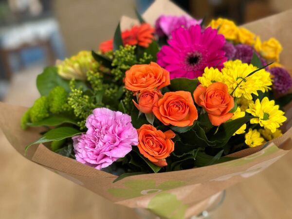 Flowers delivered to customer