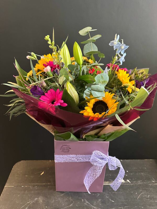 Flowers delivered to customer