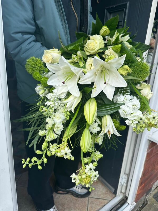 Flowers delivered to customer