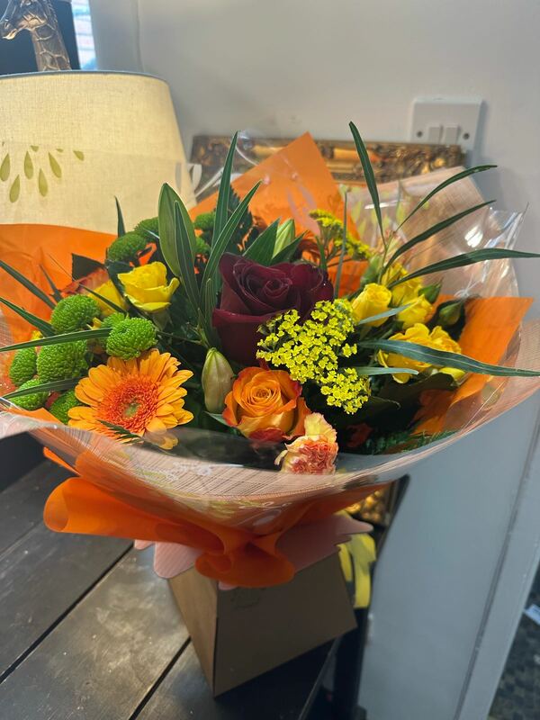 Flowers delivered to customer
