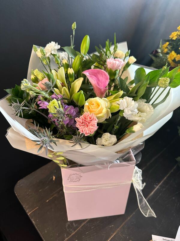 Flowers delivered to customer
