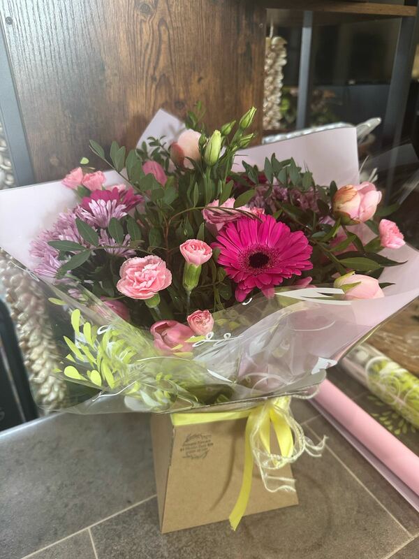 Flowers delivered to customer