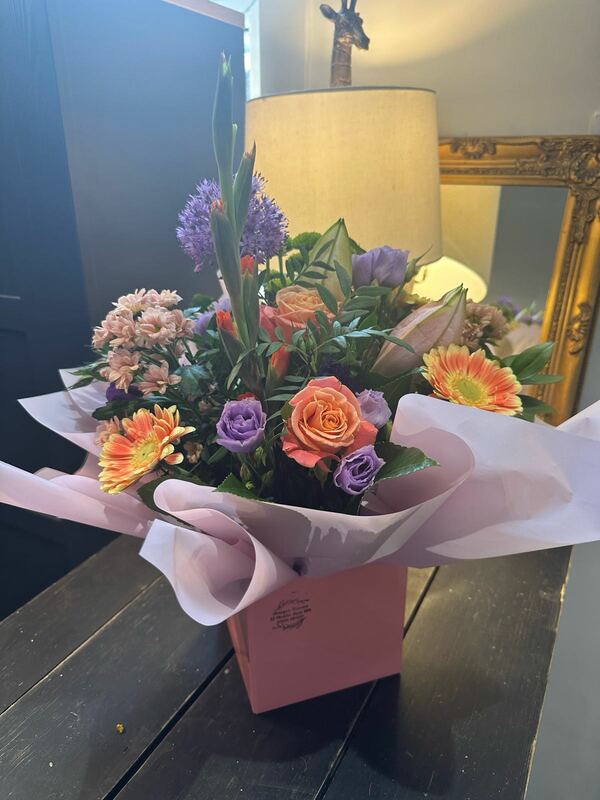 Flowers delivered to customer