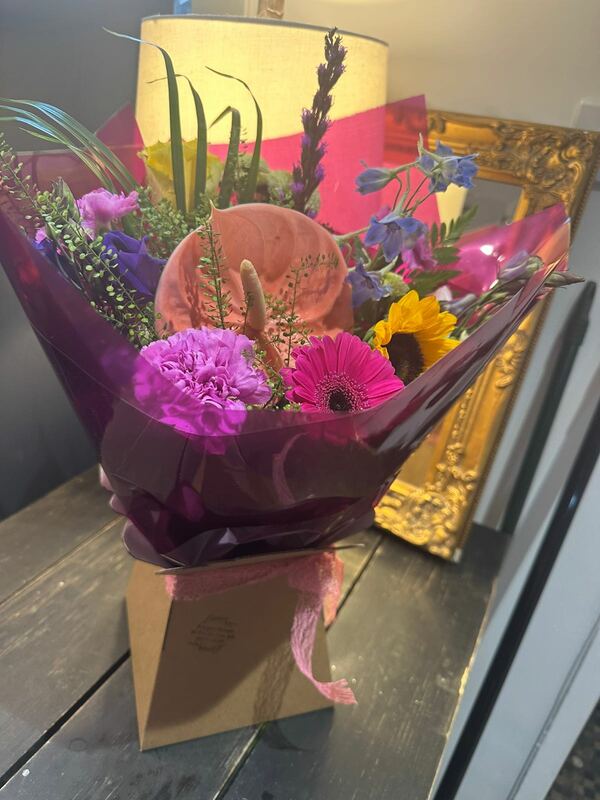 Flowers delivered to customer