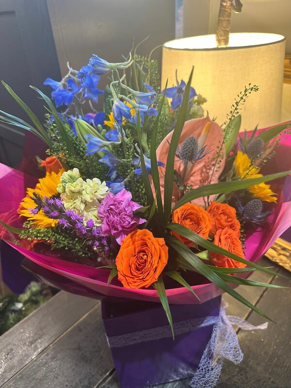Flowers delivered to customer