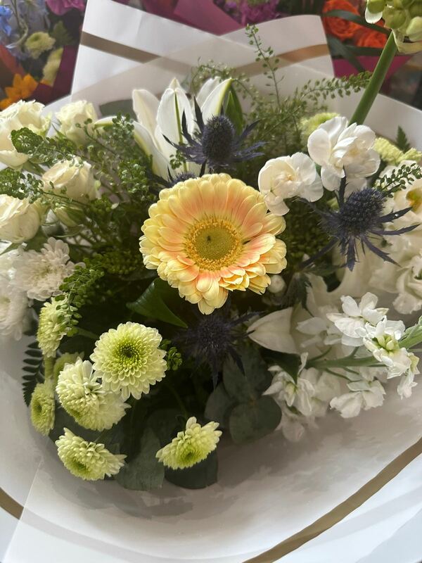 Flowers delivered to customer