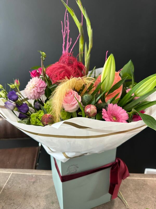 Flowers delivered to customer