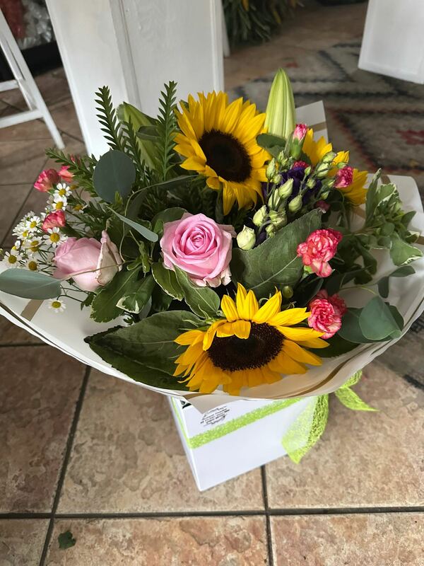 Flowers delivered to customer