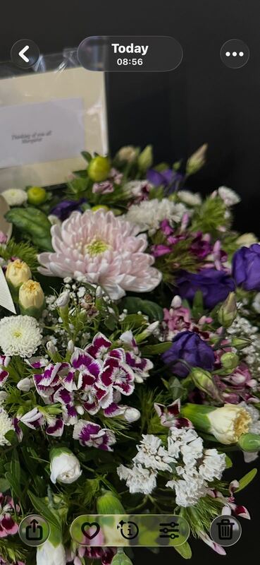 Flowers delivered to customer