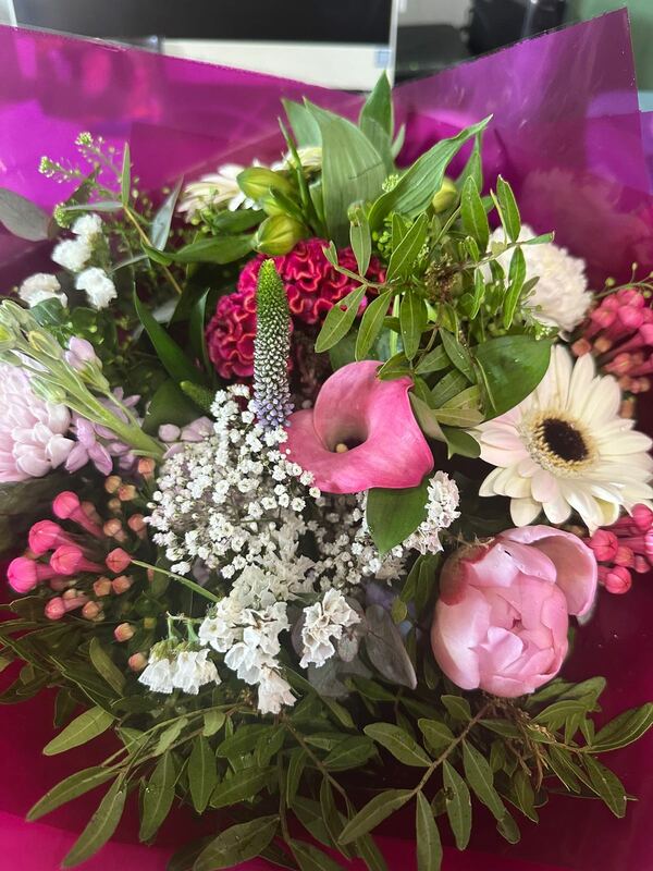 Flowers delivered to customer
