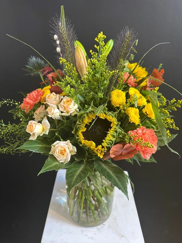 Flowers delivered to customer