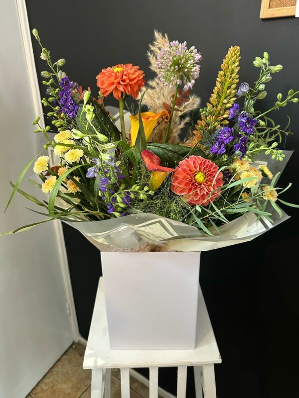 Flowers delivered to customer