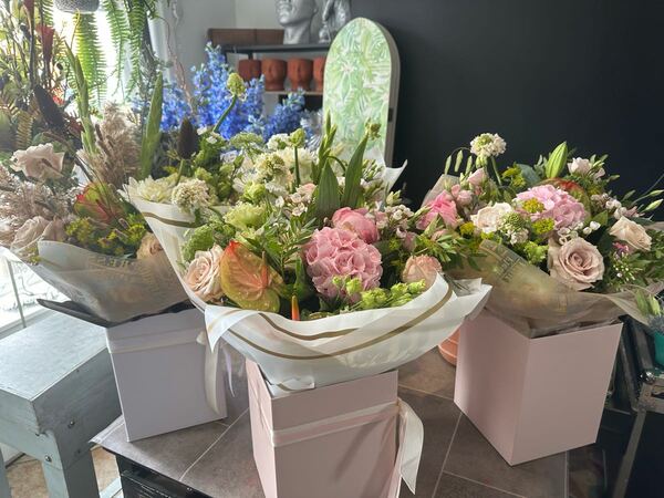 Flowers delivered to customer