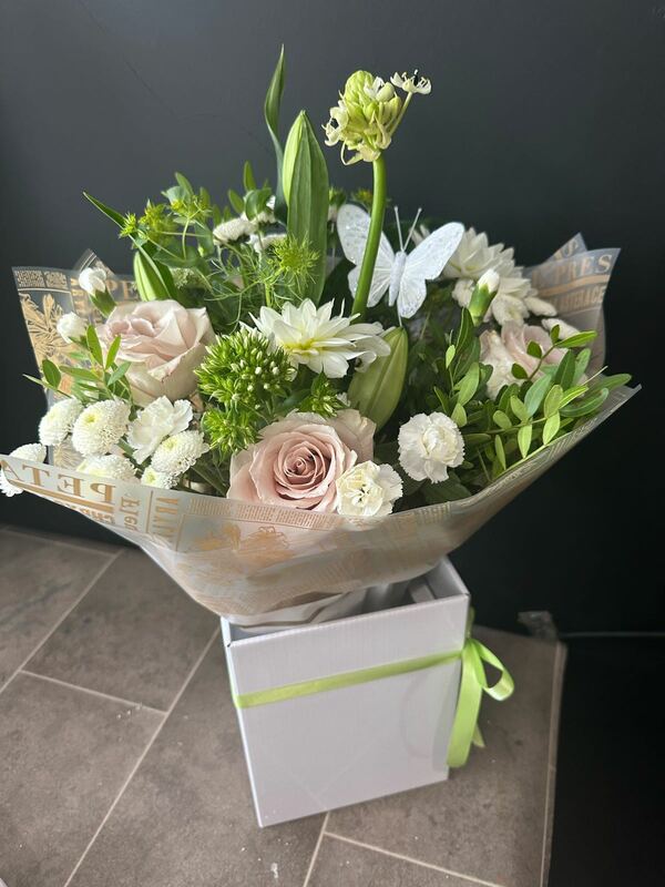 Flowers delivered to customer