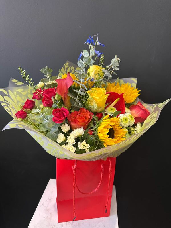 Flowers delivered to customer