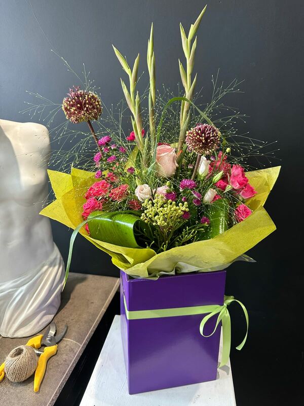 Flowers delivered to customer