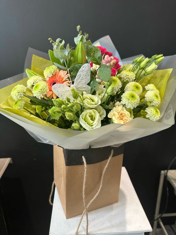 Flowers delivered to customer