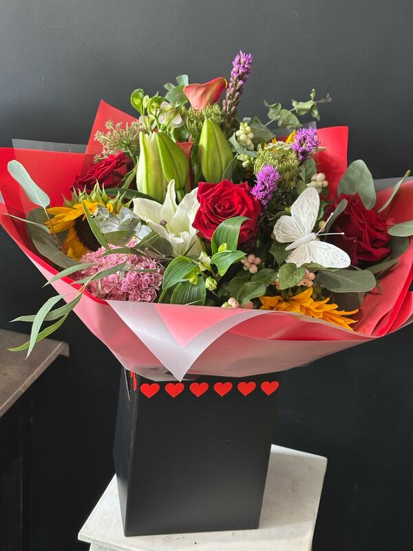 Flowers delivered to customer