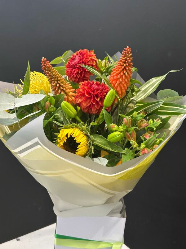 Flowers delivered to customer