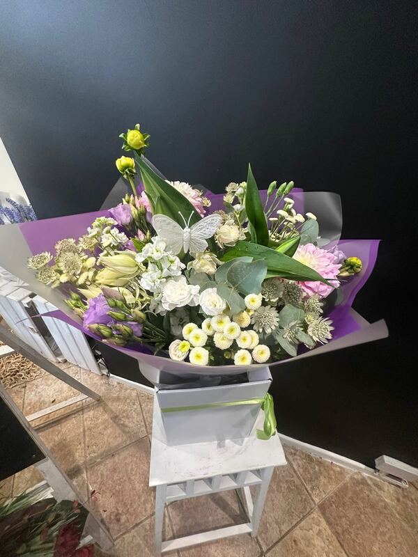 Flowers delivered to customer